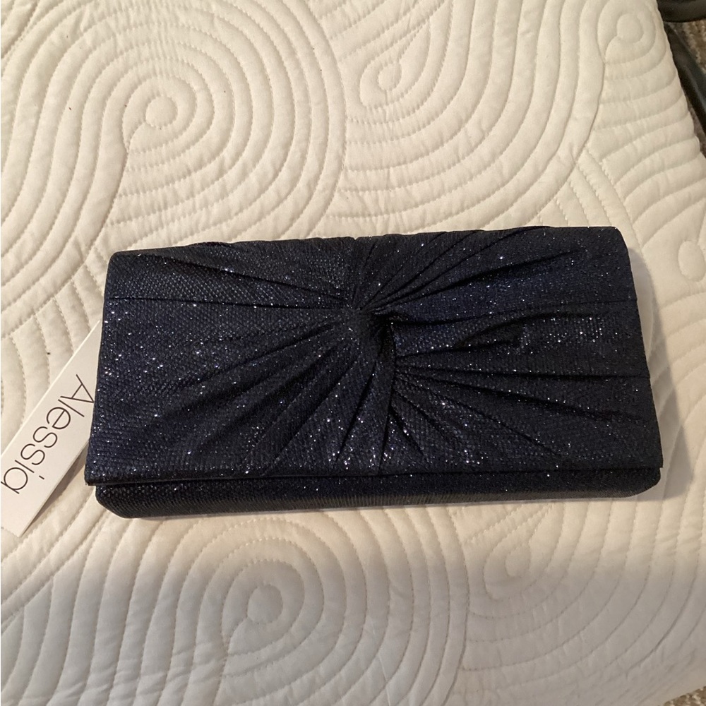 Alessi Navy Clutch Bag